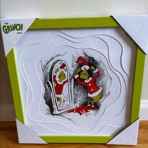 The Grinch Framed Art Print - NWT